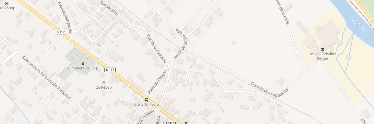 Plan du 290 Prat de Las Crabos à Lorp-Sentaraille