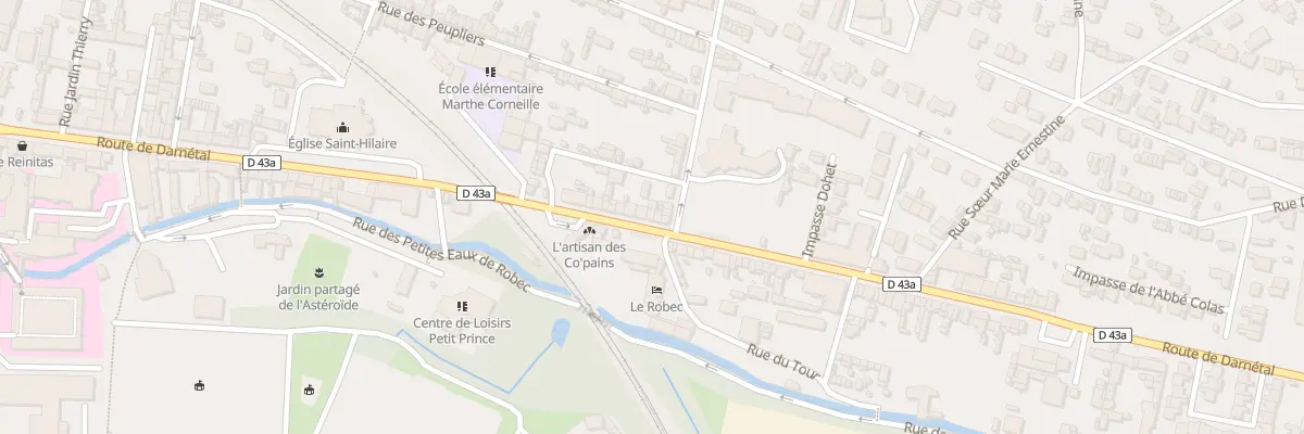 Plan du 176 Rte de Darnetal à Rouen