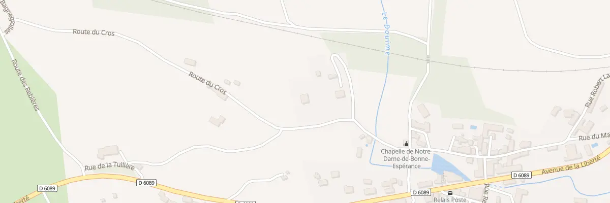 Plan du 186 Rte du Cros à Azerat