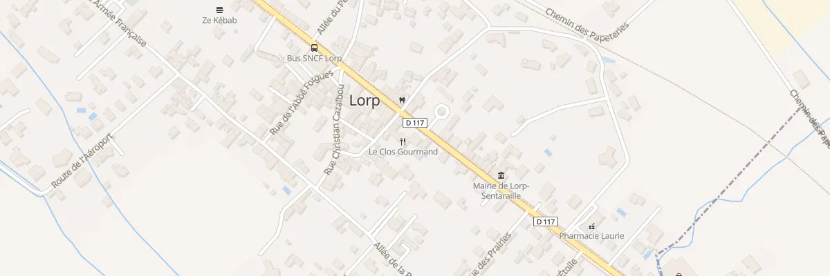 Plan du 16 Av Aristide Berges à Lorp-Sentaraille