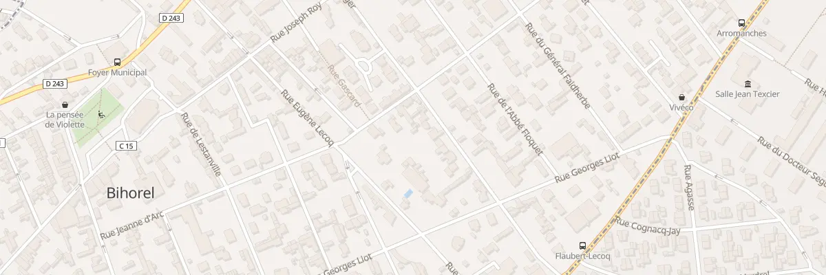 Plan du 12 Rue du Docteur Voranger à Bihorel
