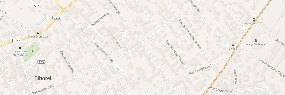 Plan du 8 Rue du Docteur Voranger à Bihorel
