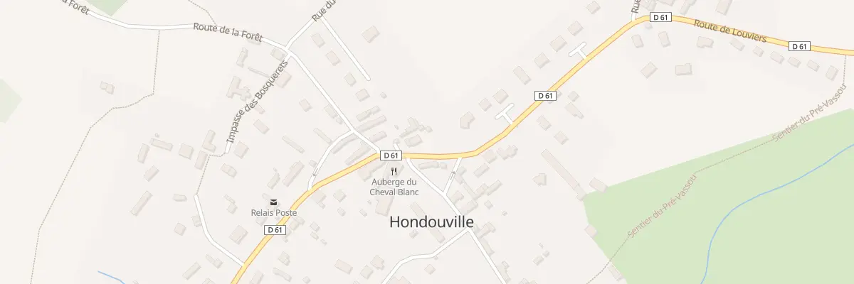Plan du 1 Rte de Louviers à Hondouville
