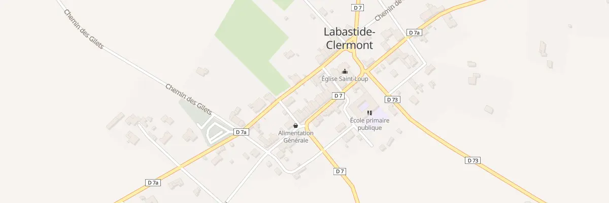 Plan du 73 Le Village à Labastide-Clermont
