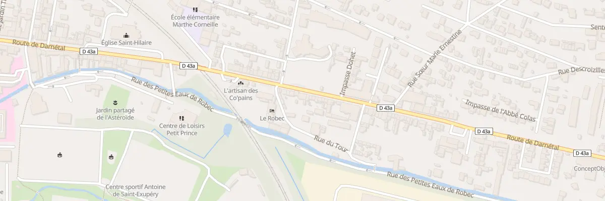 Plan du 233 Rte de Darnetal à Rouen