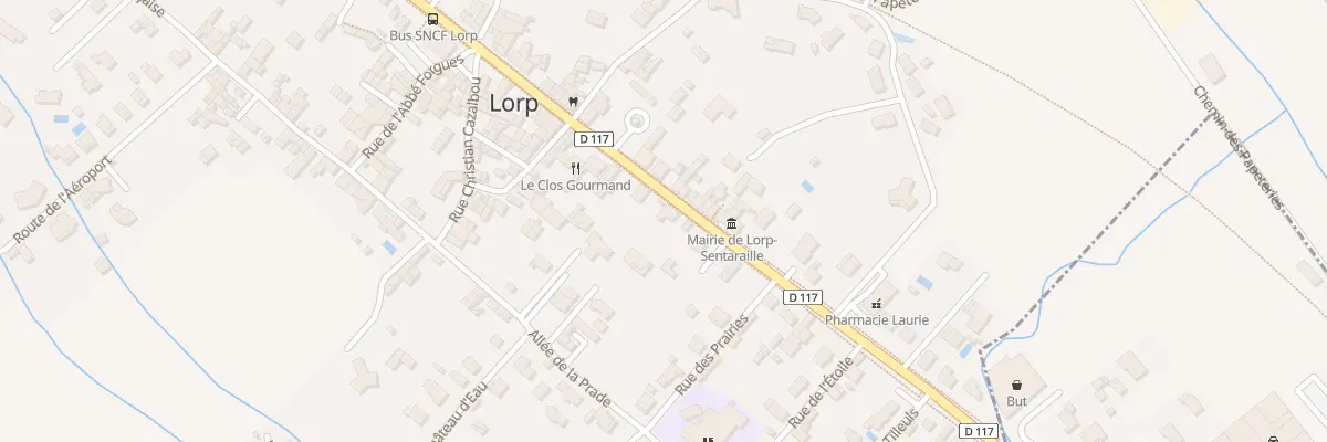 Plan du 20 Village de Lorp à Lorp-Sentaraille