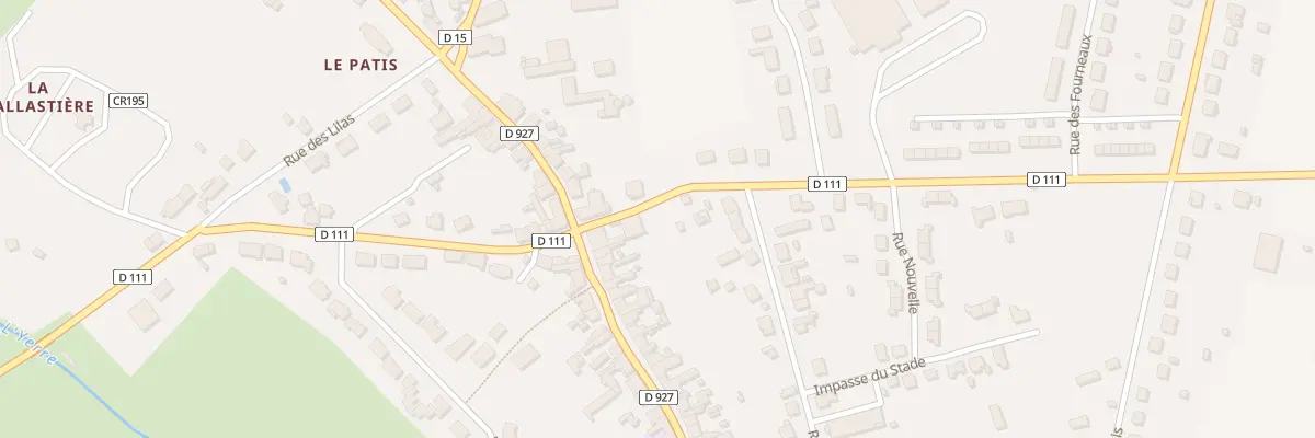 Plan de Rte de Chatillon à Vald’Yerre