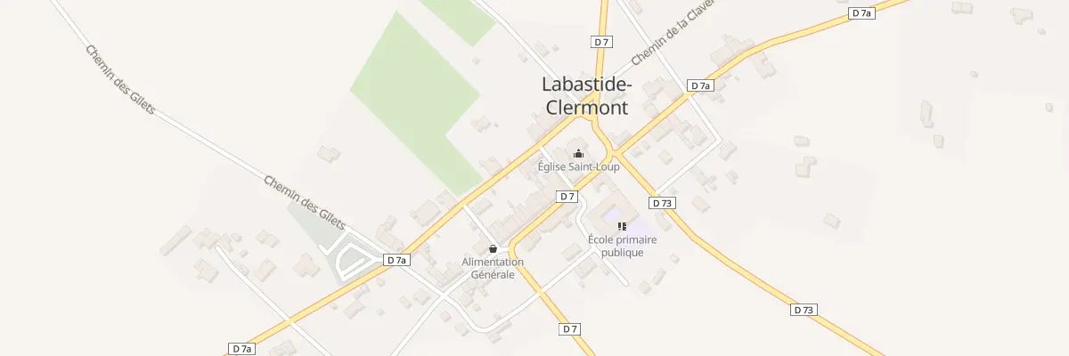 Plan du 79 Le Village à Labastide-Clermont