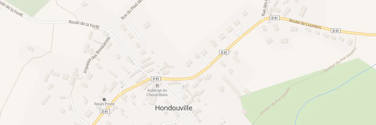 Plan du 1 Lot Pommiers Rte de Louviers à Hondouville