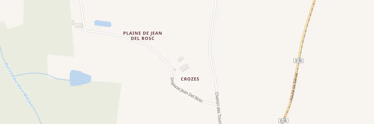 Plan du 5006 Plaine de Jean Del Bosc à Montaïn