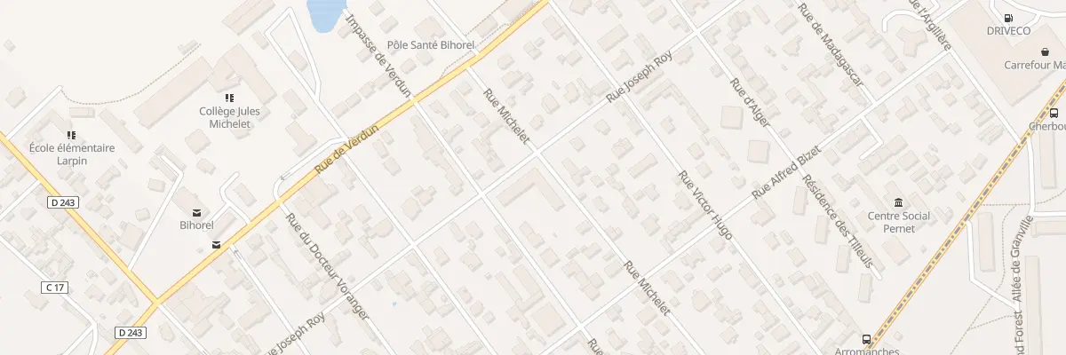 Plan du 4 Rue Michelet à Bihorel