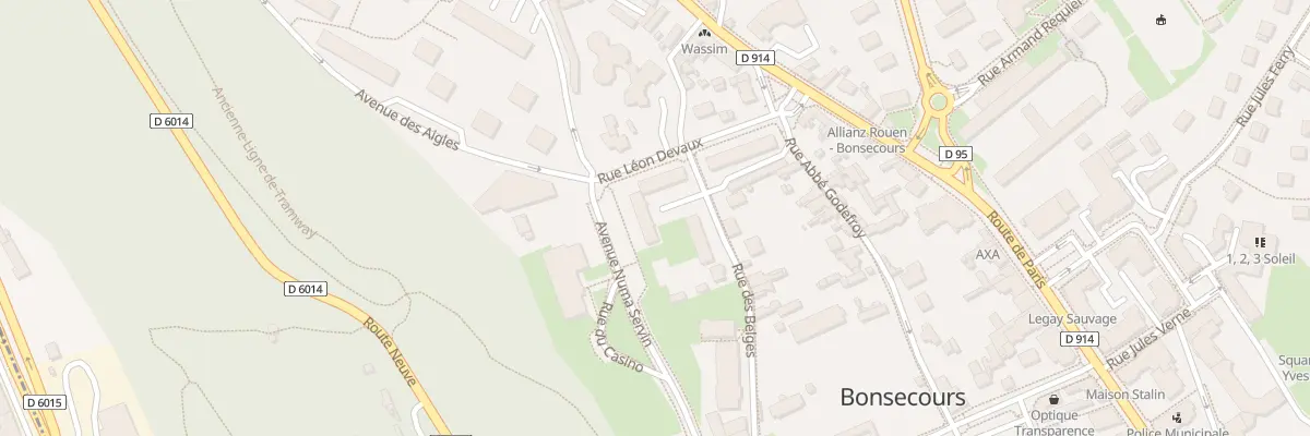 Plan du 21 Rue des Belges à Bonsecours
