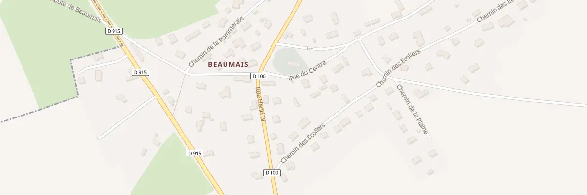 Plan du 9007 Rue du Centre Hlm à Aubermesnil-Beaumais