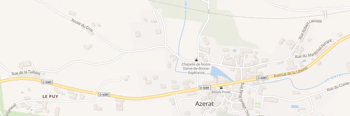 Plan du 75 Rte du Cros à Azerat