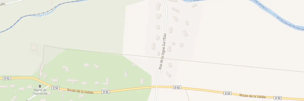 Plan du 9068 Rue de la Vigne sur l’Eau à Tourneville