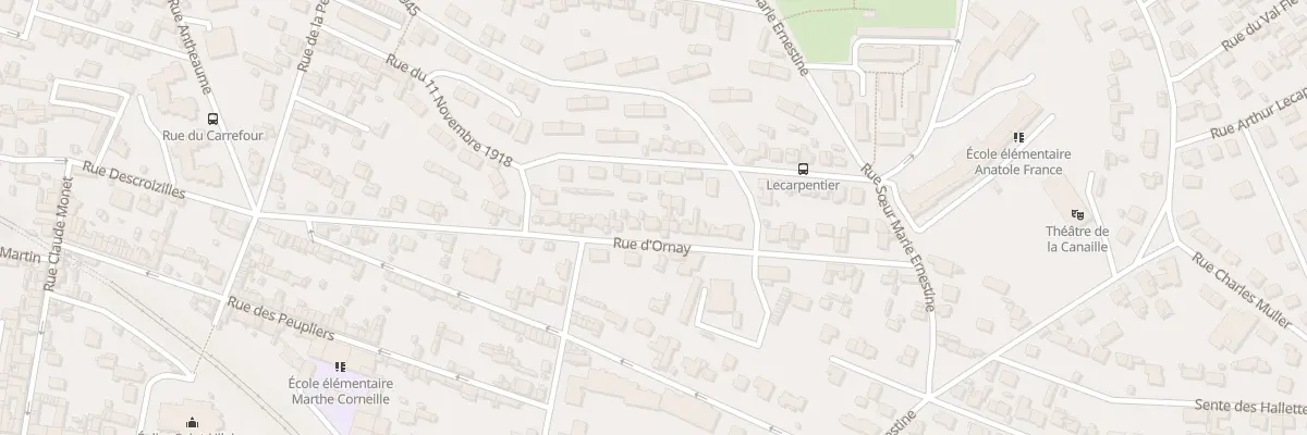 Plan du 30 Rue d’Ornay à Rouen