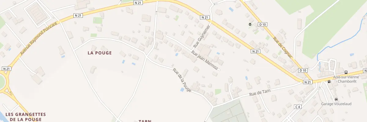 Plan du 11 Rue Mermoz à Aixe-sur-Vienne