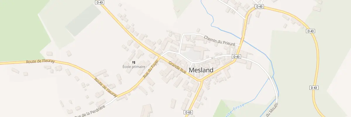 Plan du 3 Rue de la Poste à Mesland