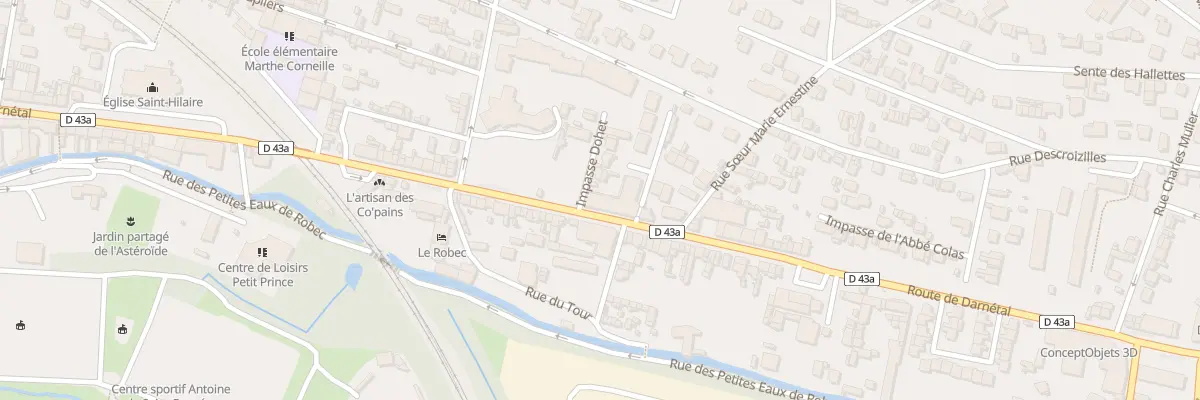 Plan du 142 Rte de Darnetal à Rouen