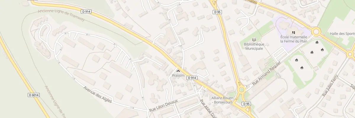 Plan du 86 Rte de Paris à Bonsecours