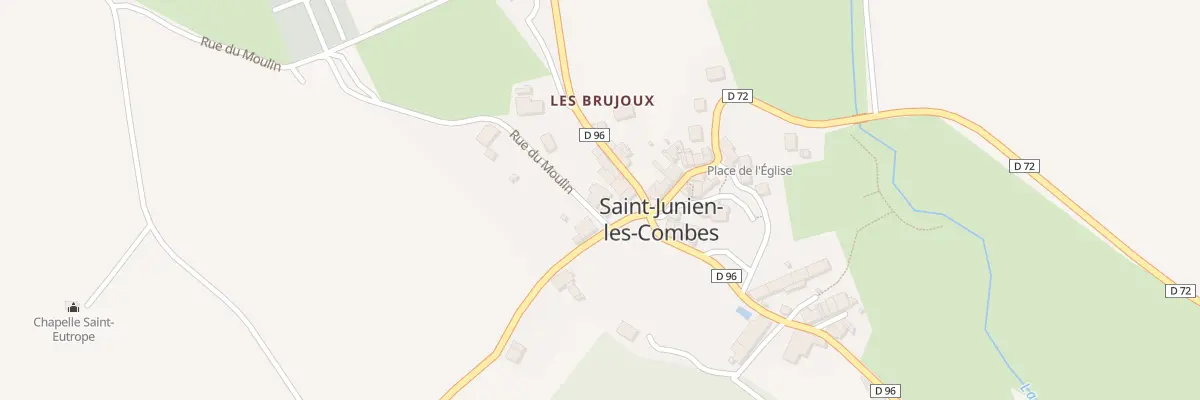 Plan du 2 Rue du Moulin à Saint-Junien-les-Combes