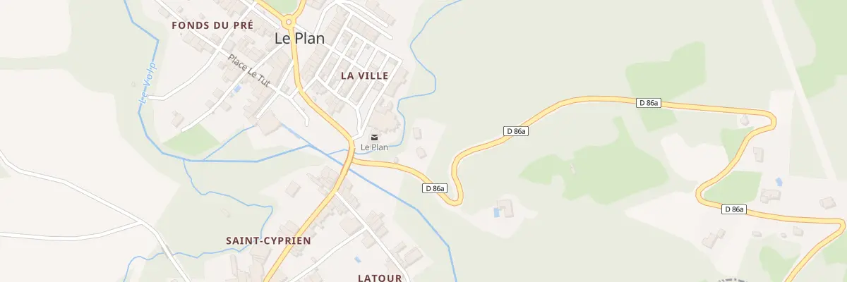 Plan du 1 Rte de Montberaud au Plan