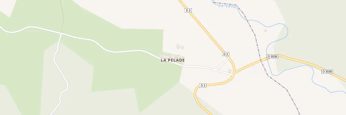 Plan du 26 La Pelade à Bédeille