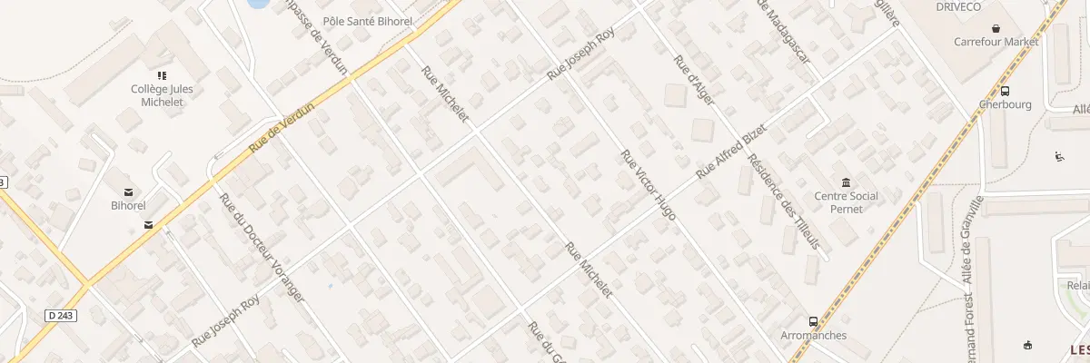 Plan du 7 Rue Michelet à Bihorel