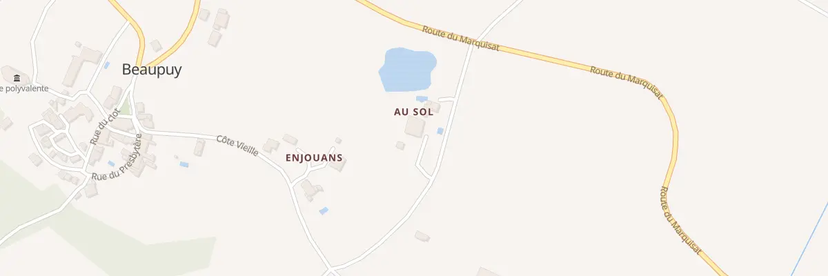 Plan du 5040 Au Sol à Beaupuy