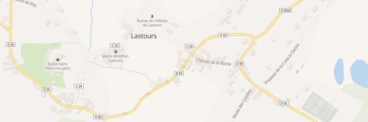 Plan du 55 Rte des Chevaliers à Rilhac-Lastours