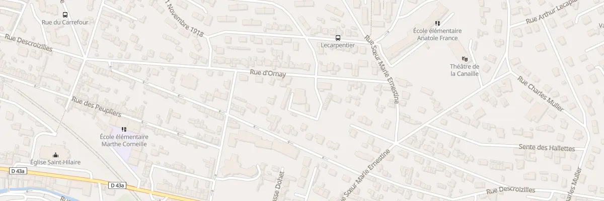 Plan du 17 Rue d’Ornay à Rouen