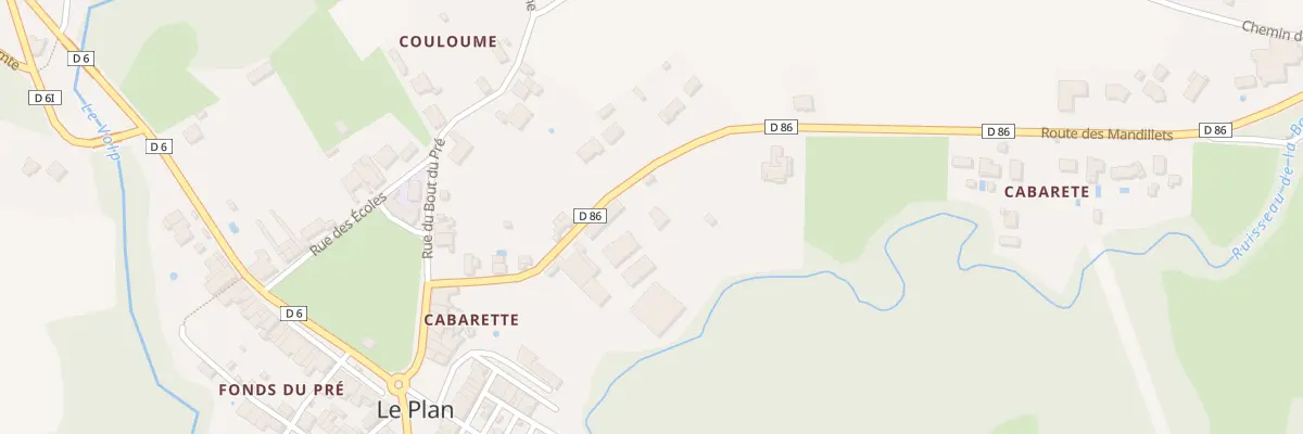 Plan du 4 Rte des Mandillets au Plan