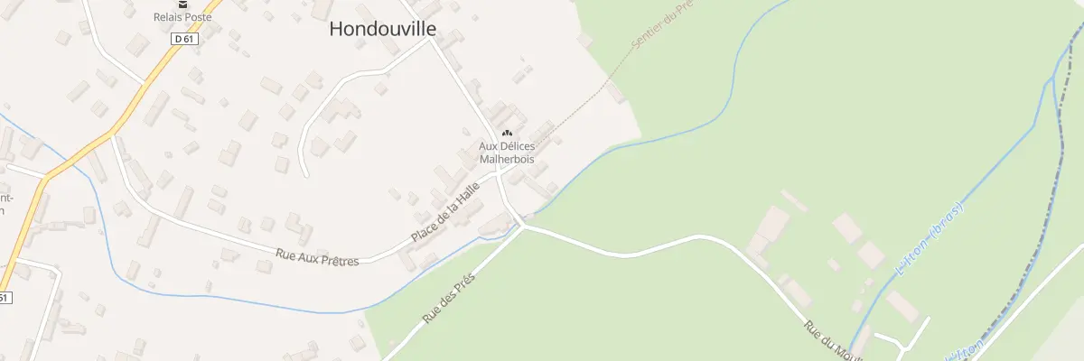 Plan du 9 Pl de la Halle à Hondouville