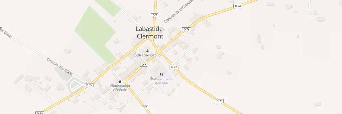Plan du 91 Le Village à Labastide-Clermont