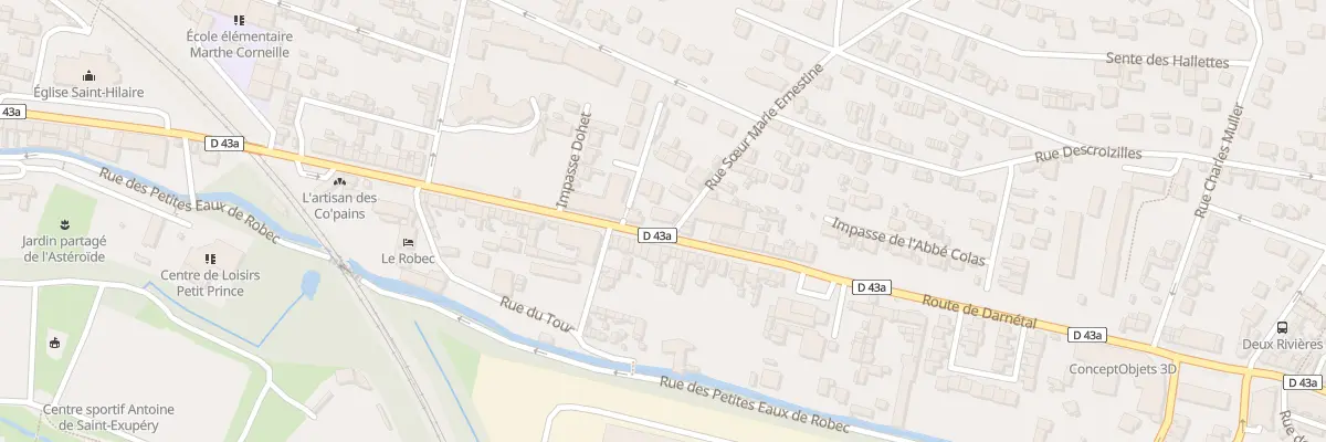 Plan du 130 Rte de Darnetal à Rouen
