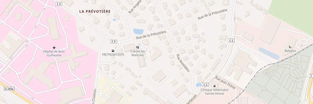 Plan du 480 Rue de la Prévotière à Bois-Guillaume
