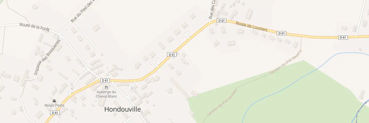 Plan du 8 Rte de Louviers à Hondouville