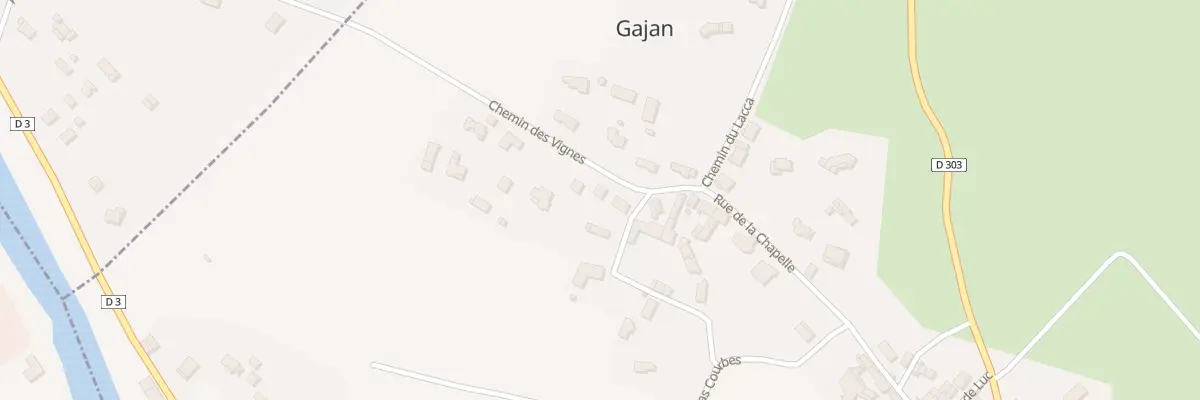 Plan du 5 Chem des Vignes à Gajan