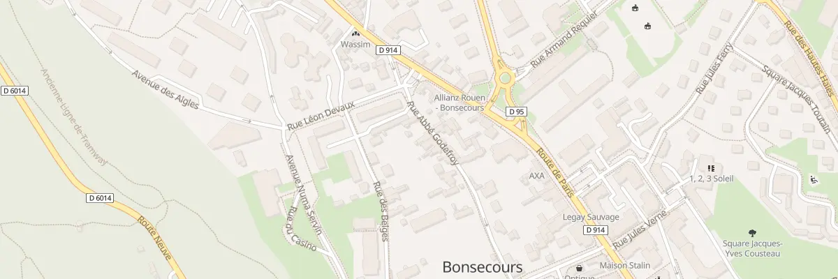 Plan du 19 Rue Abbé Godefroy à Bonsecours