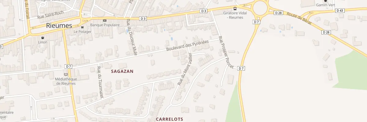 Plan du 3 Rue du Mont Vallier à Rieumes