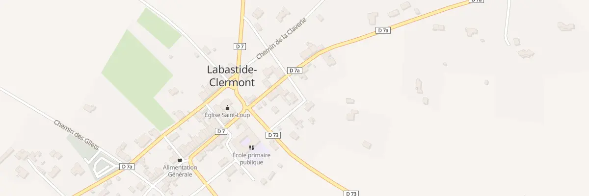 Plan du 89A Le Village à Labastide-Clermont