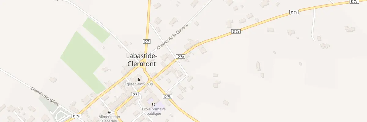 Plan du 88 Le Village à Labastide-Clermont