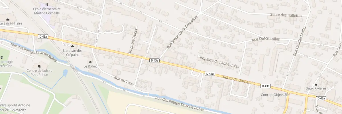 Plan du 128 Rte de Darnetal à Rouen