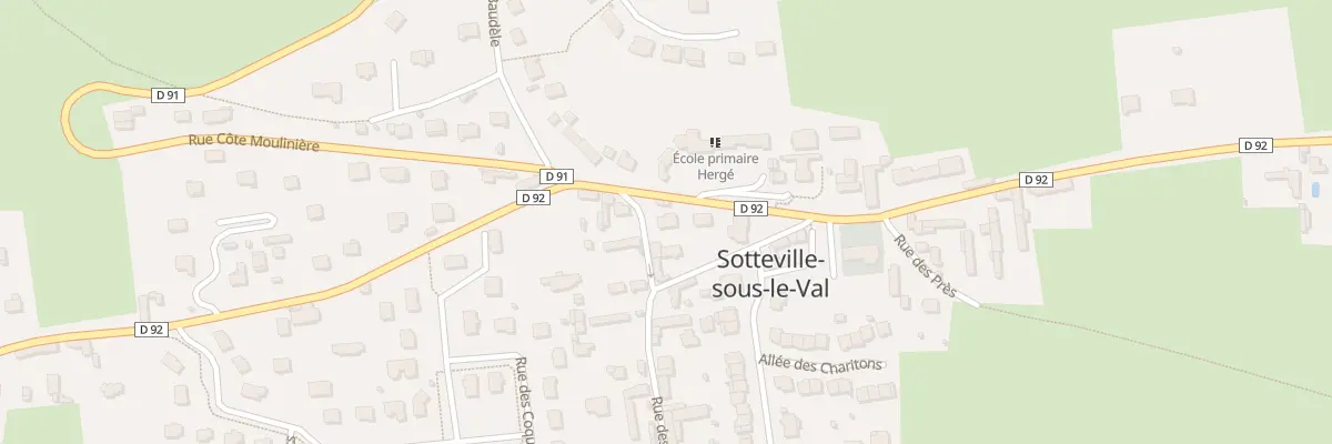 Plan du 1 Pas des Canadiens à Sotteville-sous-le-Val