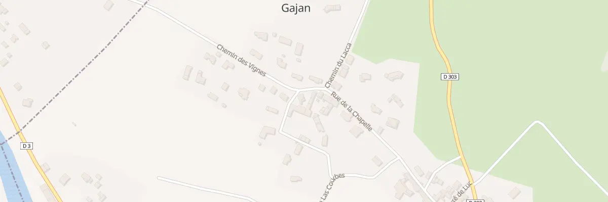 Plan de Chem des Vignes à Gajan
