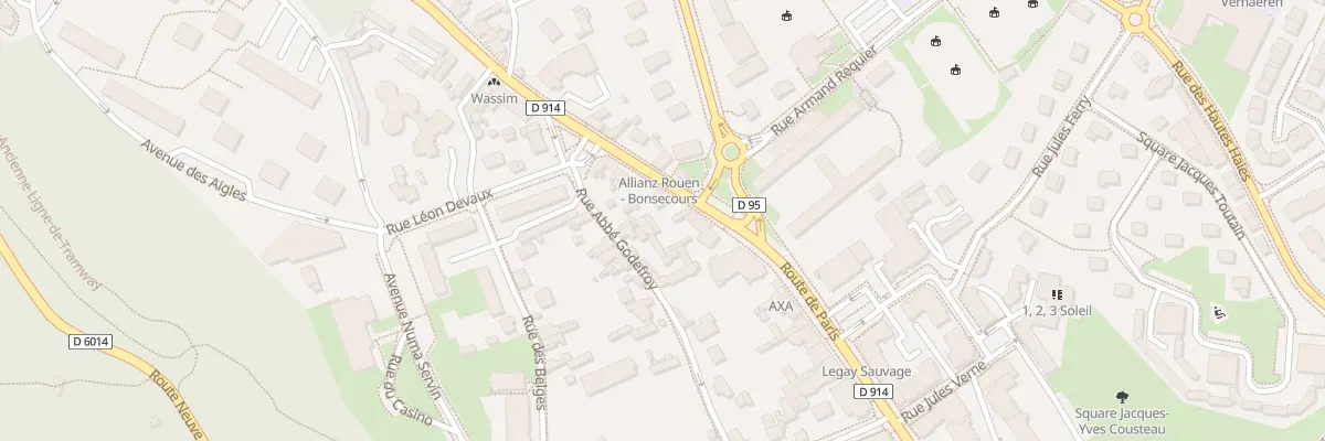 Plan du 81 Rte de Paris à Bonsecours