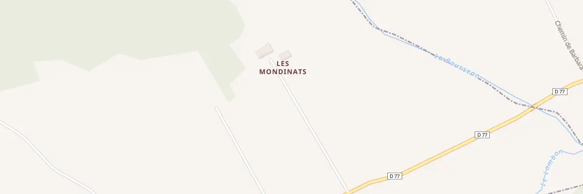 Plan du 5142 Les Mondinats à Comberouger