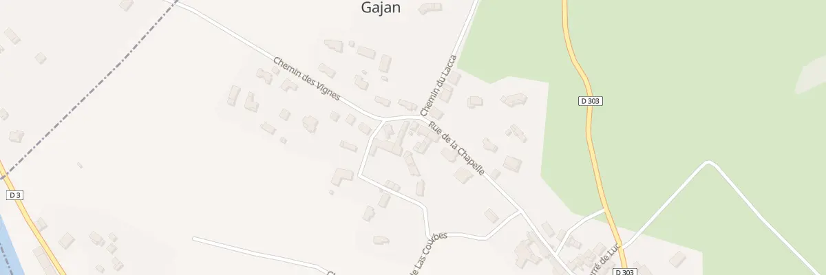 Plan du 15 Rue de la Chapelle à Gajan