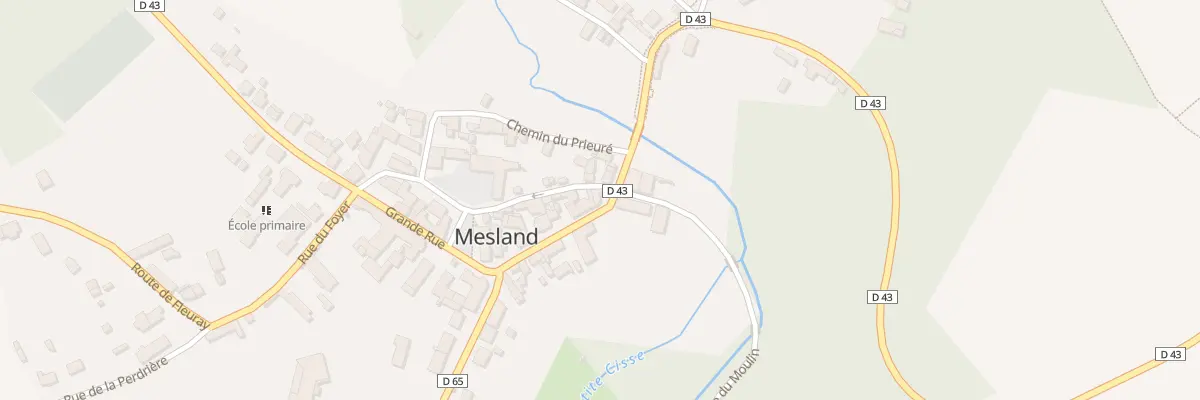 Plan du 23 Rue de la Poste à Mesland