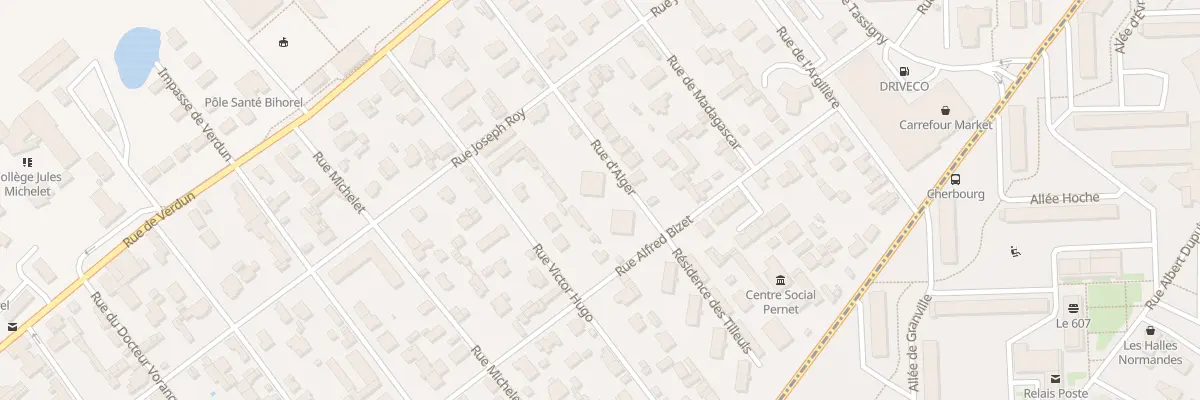 Plan du 8 Rue d’Alger à Bihorel